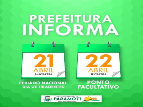 Prefeitura de Paramoti agora tem um novo número.