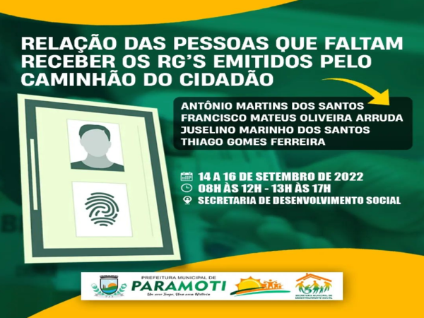 Prefeitura de Paramoti agora tem um novo número.