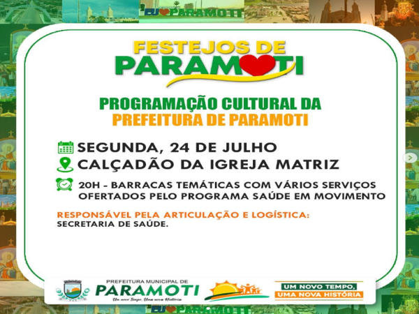 Prefeitura de Paramoti agora tem um novo número.