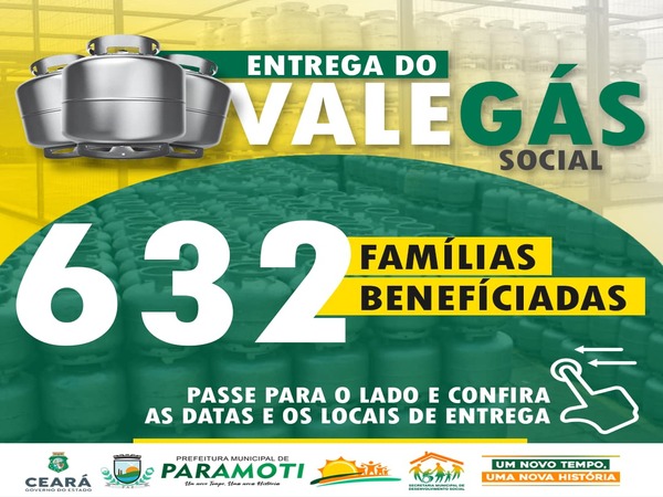 CRONOGRAMA DE ENTREGA DO PROGRAMA VALE GÁS SOCIAL