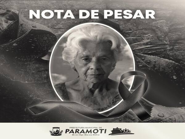 NOTA DE PESAR  